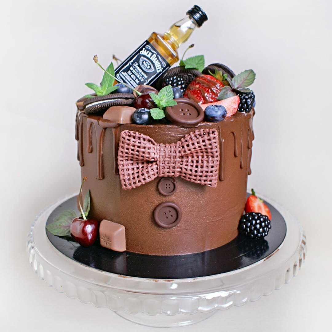 Мужской торт на день рождения фото без мастики